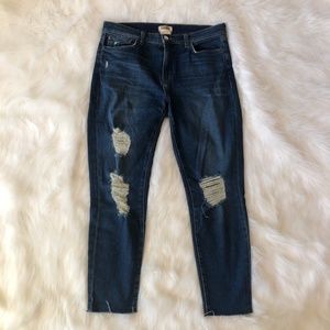 L'AGENCE high-waisted ripped jeans